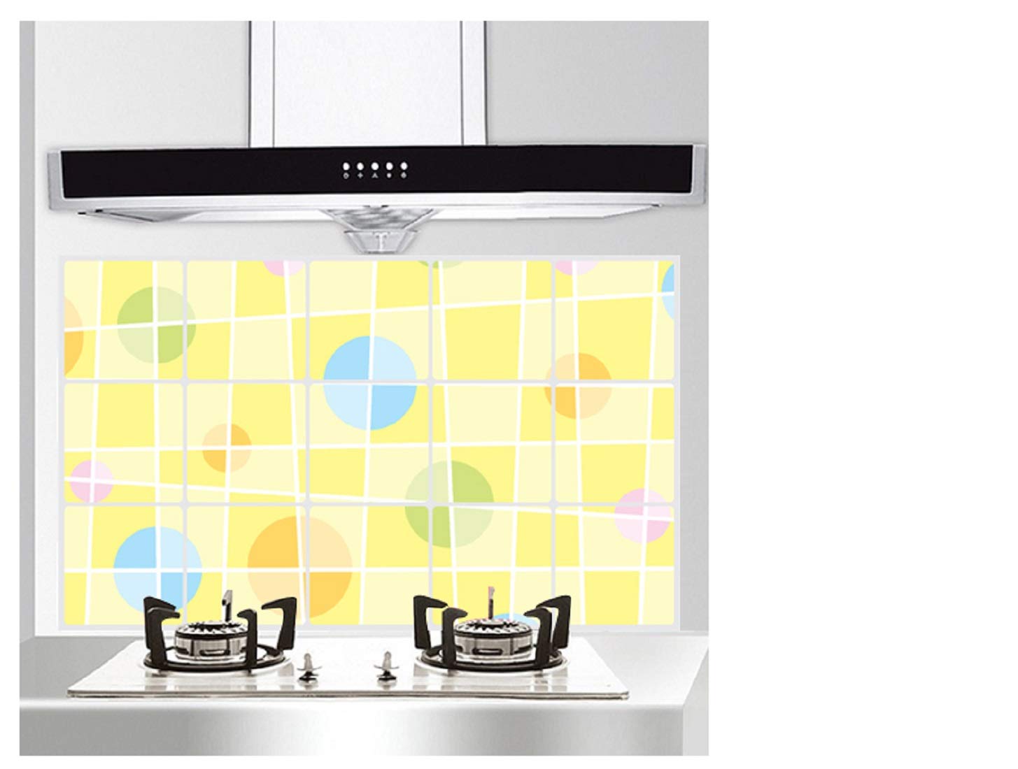 Kitchen Oil Proof Wall Sticker Heat Resistant Waterproof Self Adhesive Backsplash Cover for Kitchen Wall Protection