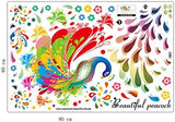 Lichi Beautiful Peacock Wall Sticker Xl 8191.