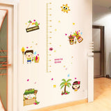 BEST OF BEST Beach Party Height Measurement Wall Sticker Home Decal Removable PVC Murals Wallpaper Girls Boys Kids Baby Nursery Bedroom Living Room Bathroom Kitchen Window Playroom Decor size 60x90  hm92004