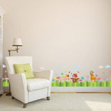 fashionbeautybuy Skirting Line Cartoon Animals Flowers Clouds Wall Sticker Decal Home Decor PVC Murals Wallpaper fashionbeautybuy Skirting Line Cartoon Animals Flowers Clouds Wall Sticker Decal Home Decor PVC Murals Wallpaper  size 50x70 xh7218
