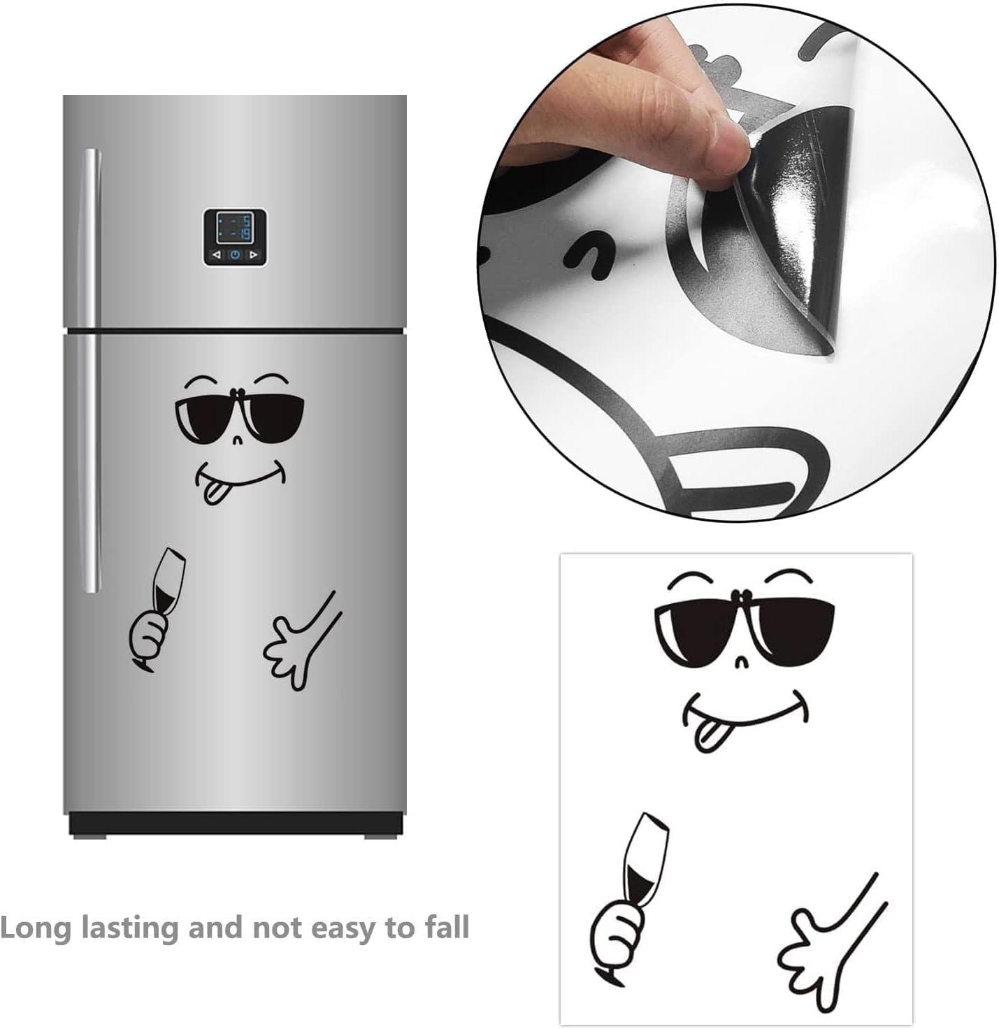 Glass Outside Fridge Decoration Sticker  size 20x28 nc1025