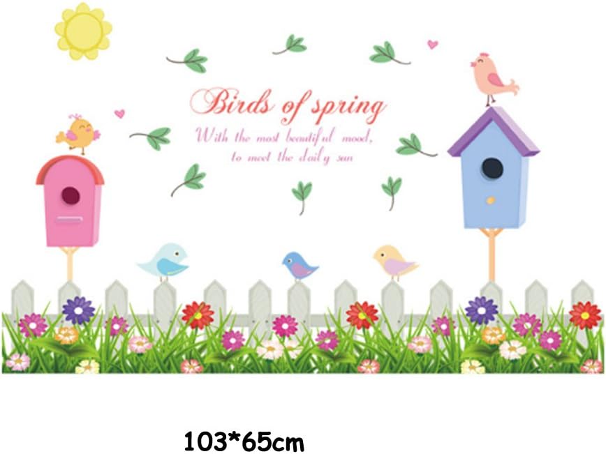 Cartoon Butterfly Flower Wall Stickers for Picture Frames Height Measurements Removable Wallpaper size 50x70 sk7008