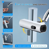 Multifunctional Kitchen Sink Waterfall Faucet he faucet shower 3 water flow effect modes, Bathroom Basin Tap