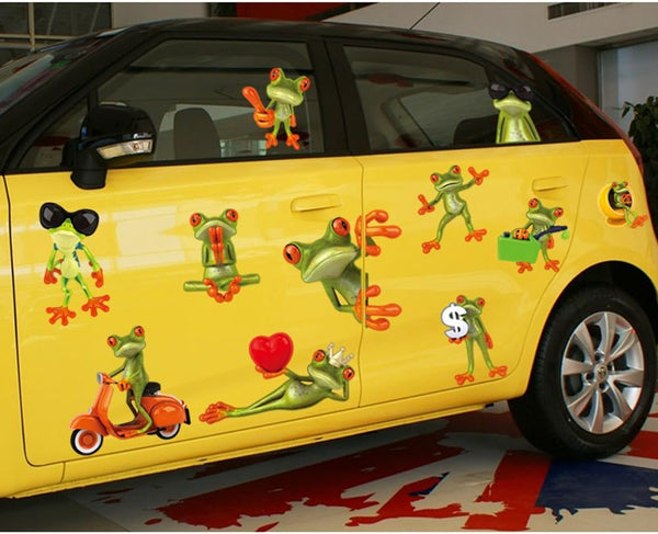 docooler Cartoon Funny Humorous Frog Big Eye Removable Wall Stickers DIY Kid's Child Room Decor Decal AY7159 (70* 50cm)