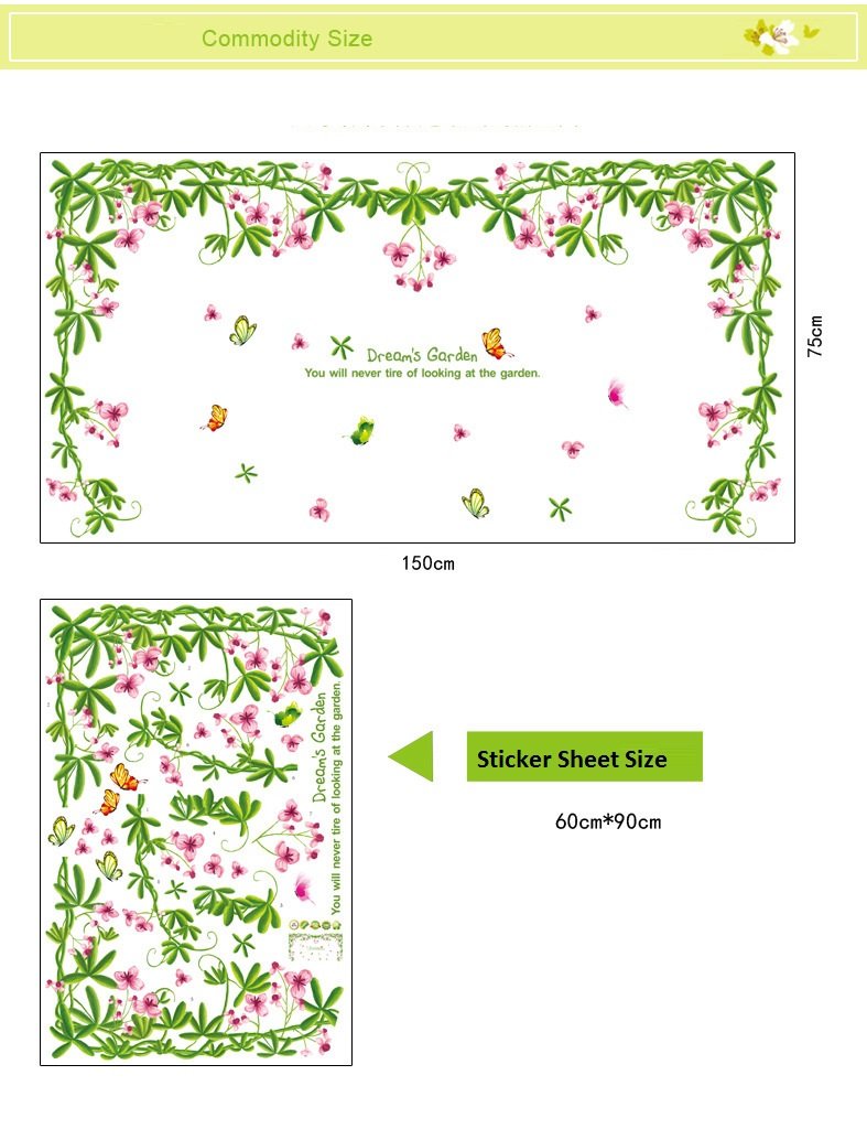 Dream Gardner Decals Design Wall  Ay9078