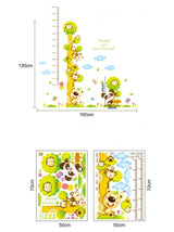 Decals Design 'Happy and Good Friends Height Chart' Wall Sticker size 50x70 xy8116ab