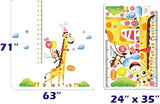 Animal Printed Removeable Wall Sticker Multicolour size  60x90  dlx5528