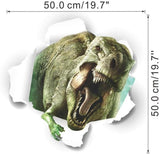 Wall Sticker 3D hole cartoon movie Dinosaur ComiWall Sticker 3D hole cartoon movie Dinosaur Coming in boy kids fans love gift decal wall sticker home decoration stickers 50x50  ncx008