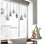 HM92013 weii  Stickers Decor Living Room Succulent Sticker Removable Vinyl ArtMural Decals