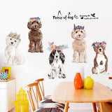 huangliao Fancy of Dog Wall Stickers Wall Decor for Bedroom Living Room Removable Vinyl Art Mural Decals for Girls Boys size 60x90 xl8359  kids Sticker