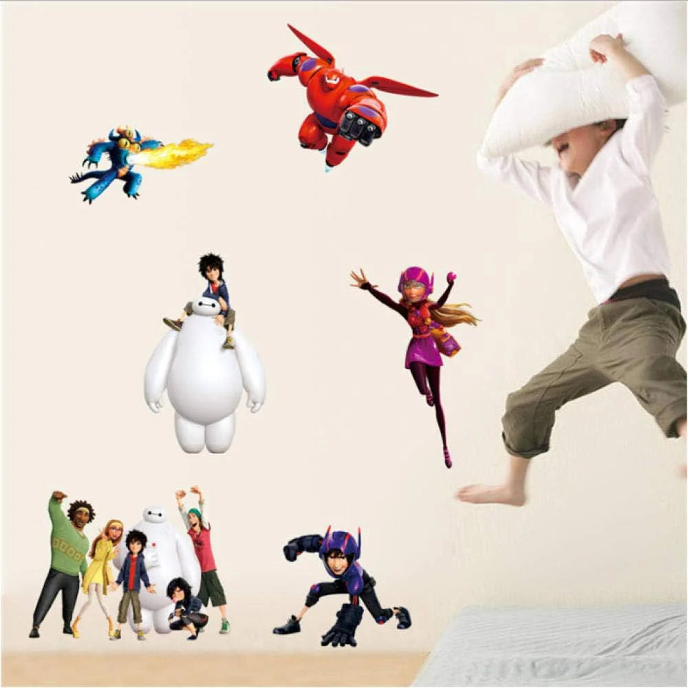 One Big Hero 6 Wall Sticker Cartoon Character Removable size 30x90 nc1436