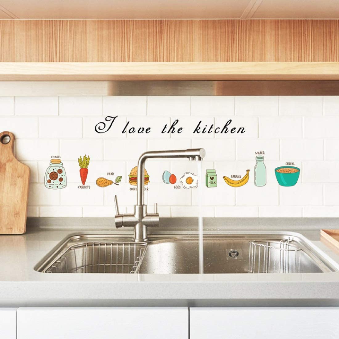 JAAMSO ROYALS Wall Tiles Stickers Waterproof, Kitchen Stickers for Wall, Wall Sticker size 60x90 nc026