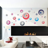 Creative Colorful Circles Wall Stickers Ay 1926