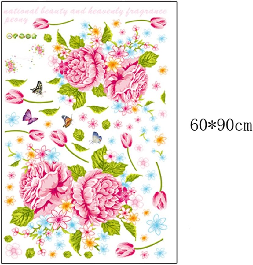 Wall stickers, Folina, floral decoration with pink peoniesWall stickers, Folina, floral decoration with pink peonies size 60 x90 ay9023a