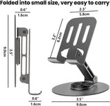Universal Metal Cell Phone Stand, Adjustable Mobile Phone Holder for Desk, Table & Office