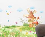 BEST OF BEST Windmill House Meadow Wall Sticker XL8025