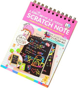 Small Scratch Note Pad - 10 x 14 | Rainbow Drawing Draft Books for Childrens (random color)
