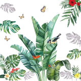 Greenery Leaves Wall Stickers Green Plants Wall Stickers Living Room Bedroom Office Wall Decoration size 60x90 nc023