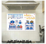 Kitchen Oil Proof Wall Sticker Heat Resistant Waterproof Self Adhesive Backsplash Cover for Kitchen Wall Protection