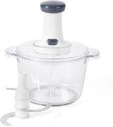 Manual Food Chopper with Sharp Blades, Hand Pull Vegetable & Onion Cutter for Kitchen