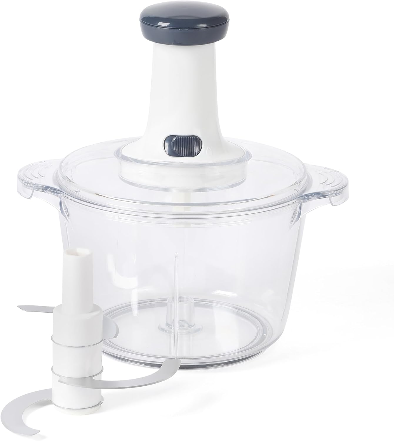 Manual Food Chopper with Sharp Blades, Hand Pull Vegetable & Onion Cutter for Kitchen