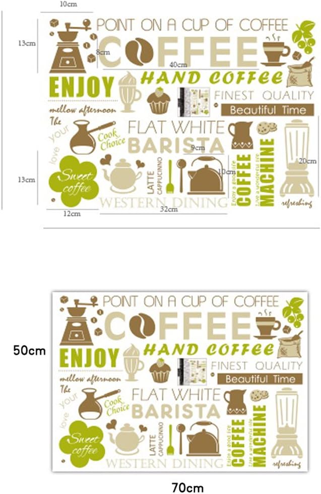 Coffee COFFEE Wall Sticker Wall Sticker Wallpaper Wall Sticker 50*70cm size xh5428
