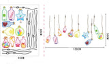Decals Design 'Beautiful Wall Drift Bottles' Sticker (PVC Vinyl size 45 cm x 60 cm) ay919