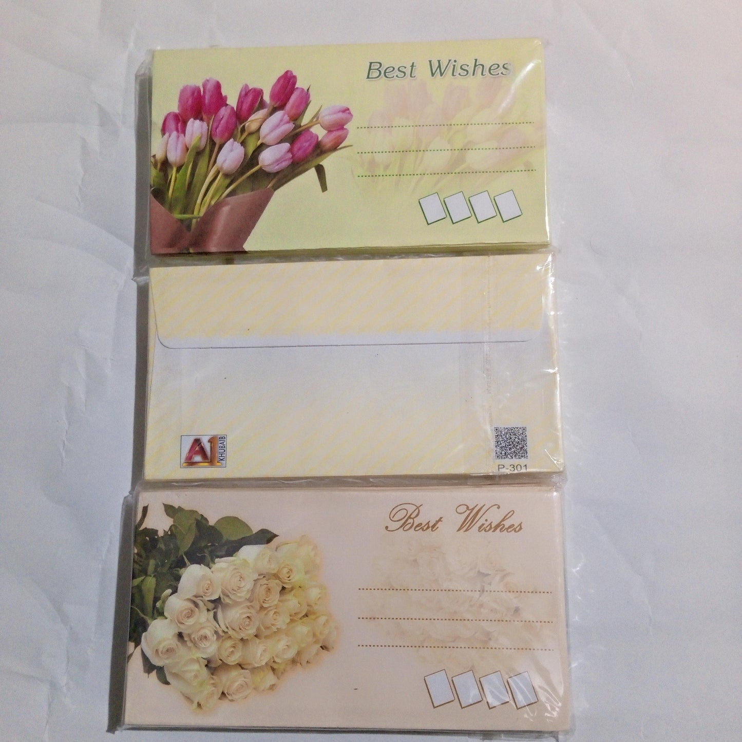 Best Wishes Multi Color Envelope (25 Pcs)