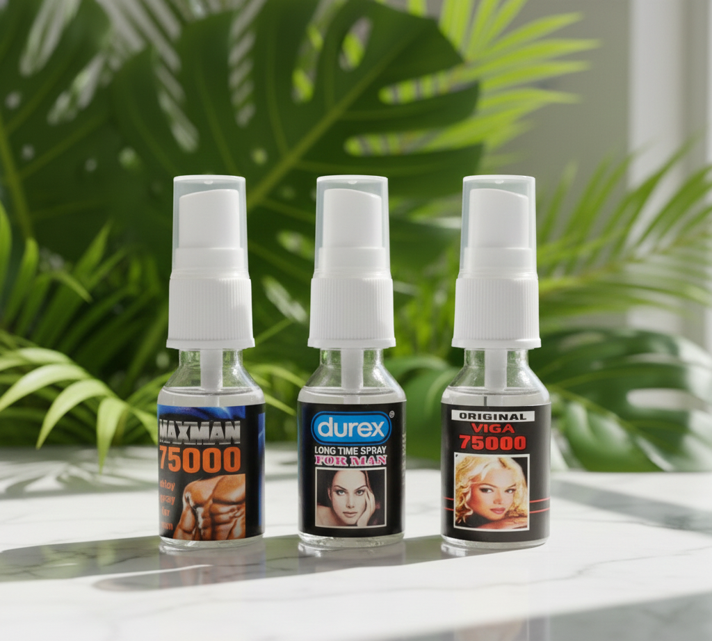 3 Top Long-Lasting Delay Timing Spray for Men – Waterproof Odor Protection (pack of 3)