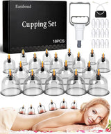 10-Piece Hijama Cupping Therapy Set – Vacuum Suction Massage Cups with Pull-Out Pump | Pain Relief, Blood Circulation, Relaxation & Muscle Recovery Kit