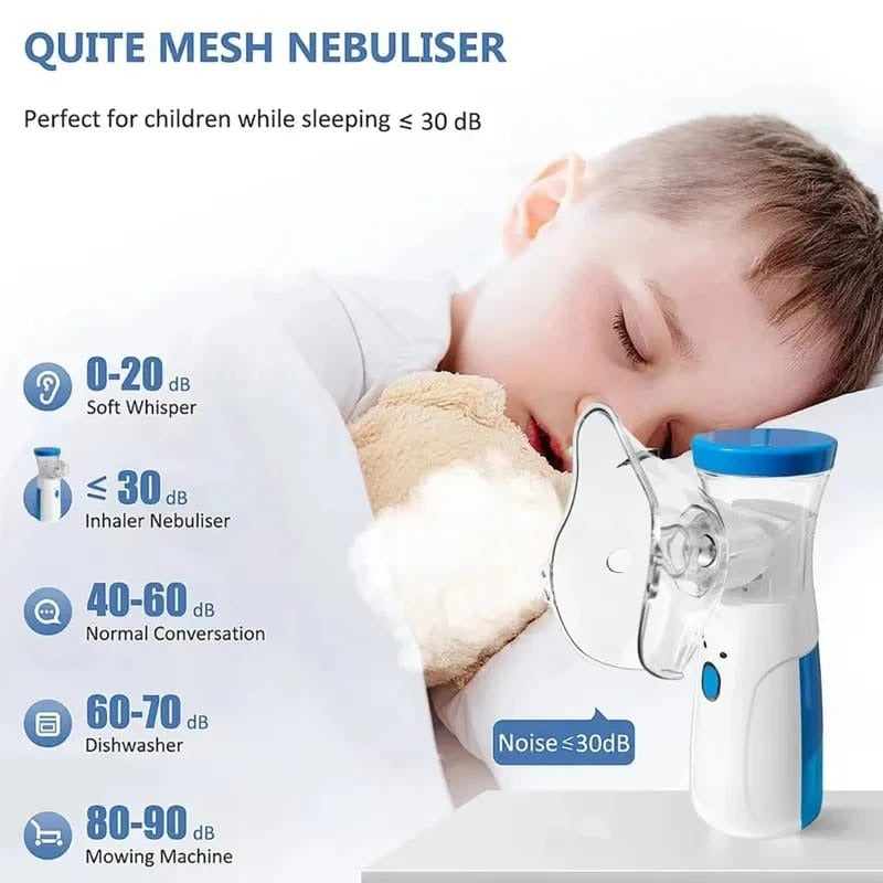 Portable Nebulizer For Asthma Inhaler Nebulizer Machine For Kids And Adults Medical asthma nebulizer (Cell operated)