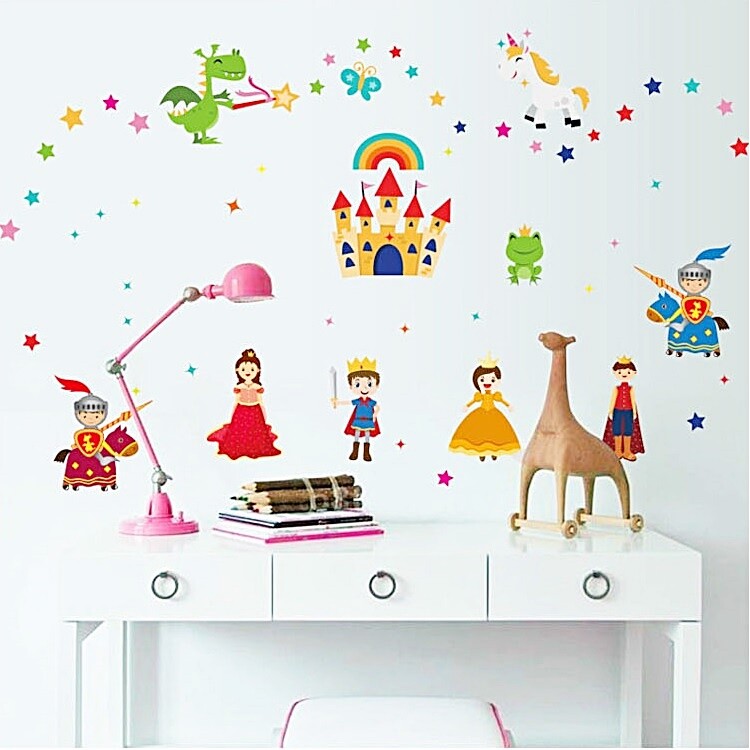Cartoon Castle Kids Wall Sticker SK9138