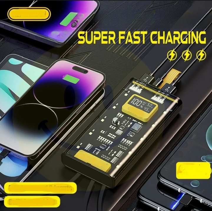 Bolt Power Bank B102 High-Capacity Portable Charger Designed To Keep Your Devices Powered Up On The Go 10'000mAh Battery