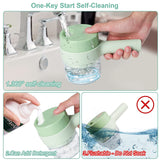 5 in 1 Handheld Hammer Electric Vegetable Cutter Set Mini Wireless Food Choppers Garlic Vegetable Chopper Slicer machine ( Random Color )