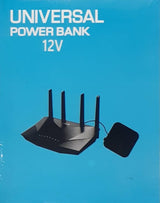 9V Router Power Bank - Portable Mini UPS for WiFi Routers, Modems & CCTV | Uninterrupted Backup Power Supply with DC Connector - White