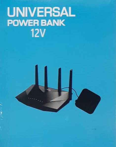 9V Router Power Bank - Portable Mini UPS for WiFi Routers, Modems & CCTV | Uninterrupted Backup Power Supply with DC Connector - White