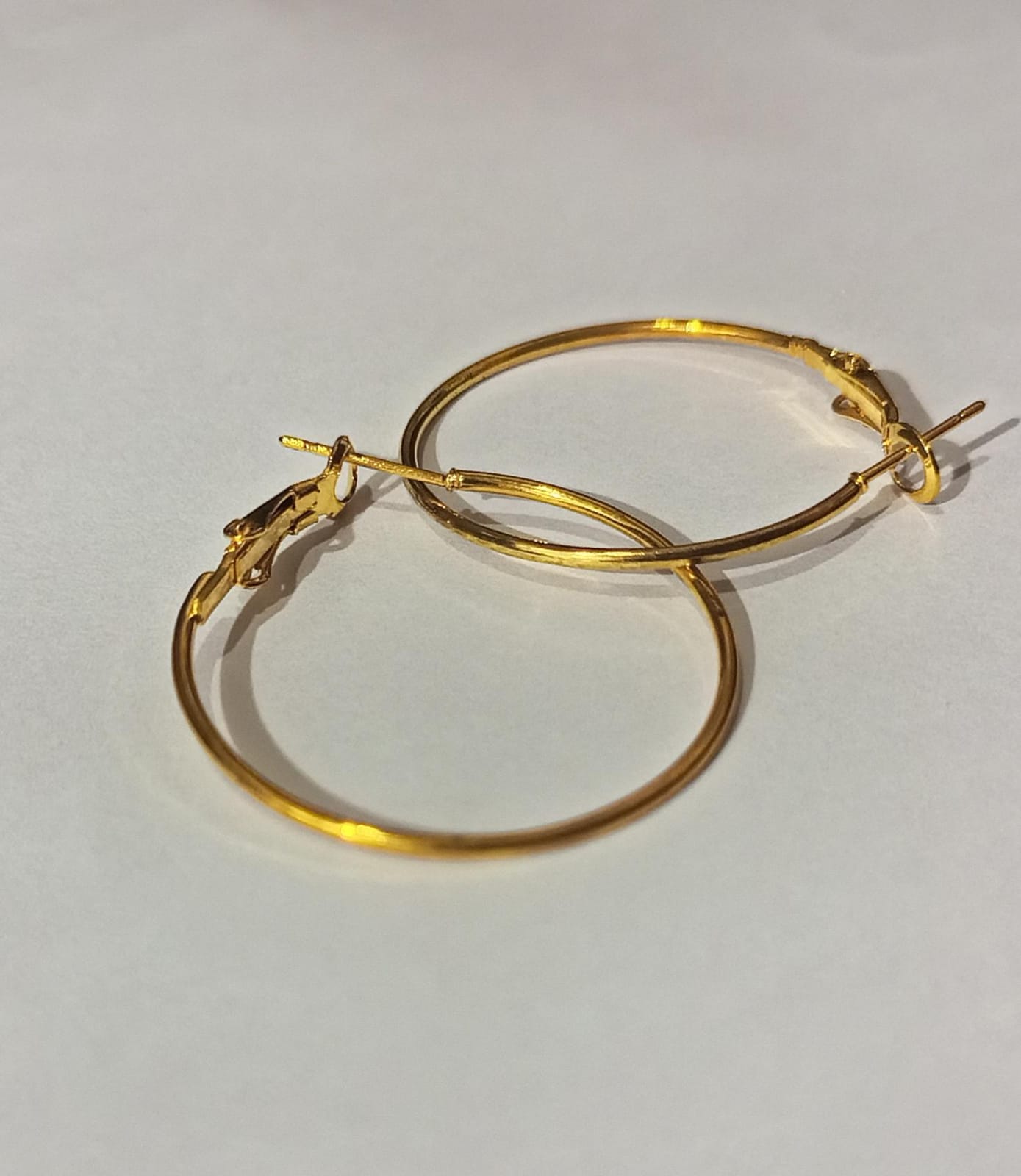 Golden Small Big Circle Women Hoop Earrings Exaggerated Hoop Ear Loop Smooth Ring Round Earring Stainless Steel Jewelry eg10gdc2b-4