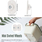 Mini Furniture Mover Wheels | Set of 4 | 360° Rotation | Stainless Steel KS | For Furniture & Storage