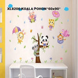 XL8206 in the rain of the flying animal wall stickers children room kindergarten cartoon waterproof decorative wallpaper.