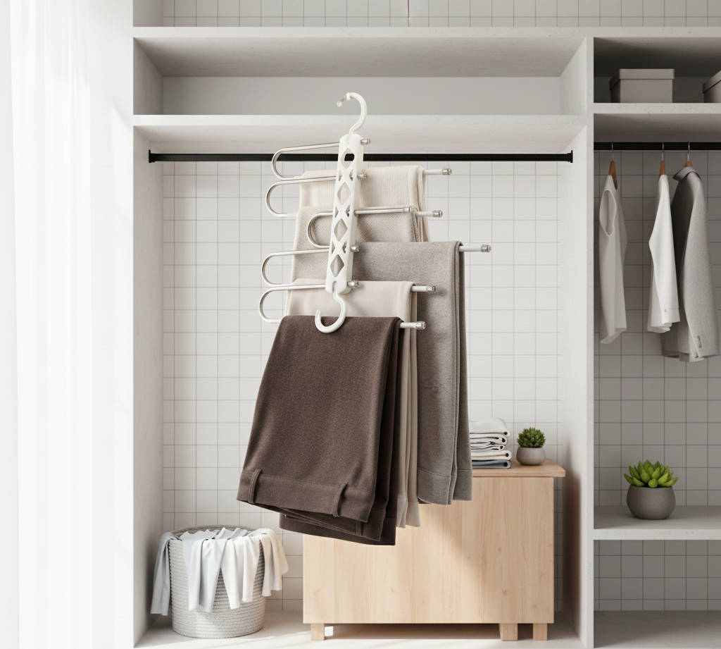 Multi-Tier Space-Saving Pants Hanger