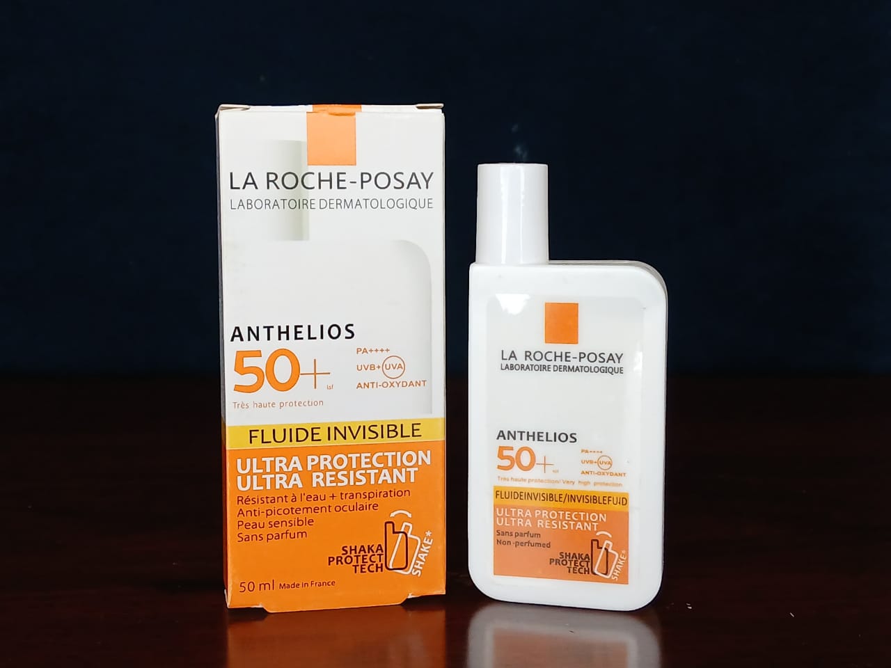 La Roche-Posay Anthelios Invisible Fluid SPF50+ – Ultra-Light, High UV Protection Sunscreen for Sensitive Skin with Mexoplex & Antioxidants