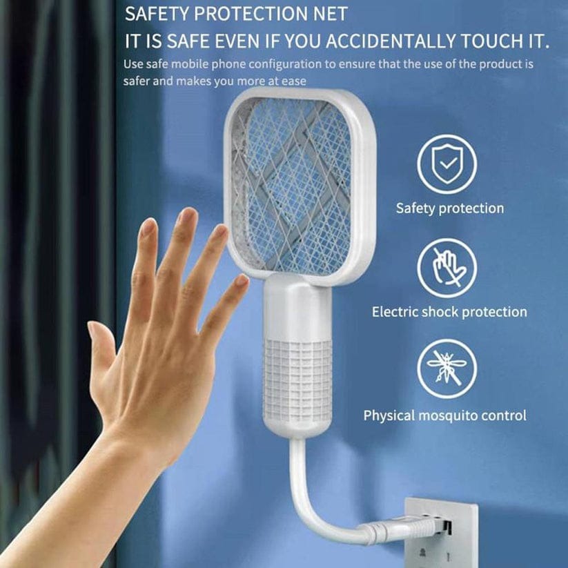 Mini USB Electric Mosquito Racket, Rechargeable Summer Fly Swatters Trap, Mosquito Swatter UV Light Sharp Sparking ( random color)