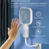 Mini USB Electric Mosquito Racket, Rechargeable Summer Fly Swatters Trap, Mosquito Swatter UV Light Sharp Sparking ( random color)