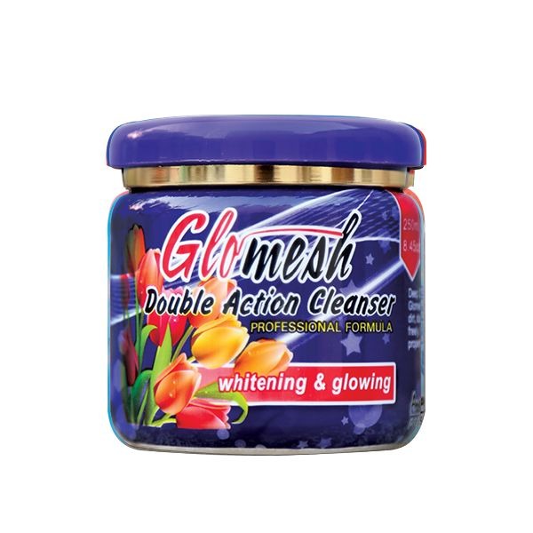 Glomesh double action clenser whitning & glowing skin polish