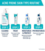 CeraVe Acne Control Cleanser | 2% Salicylic Acid Gel-to-Foam Face Wash for Oily & Acne-Prone Skin – Imported