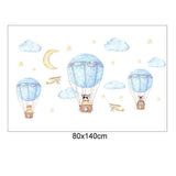 JM7343 Cute Hot-air Balloon Design Wall Sticker