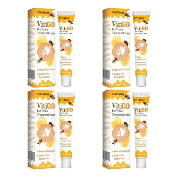 Bee Venom Vitiligo Treatment Cream - Restore Melanocytes & Skin Pigmentation - Natural Melanin Care Ointment for Leukoplakia (20g)
