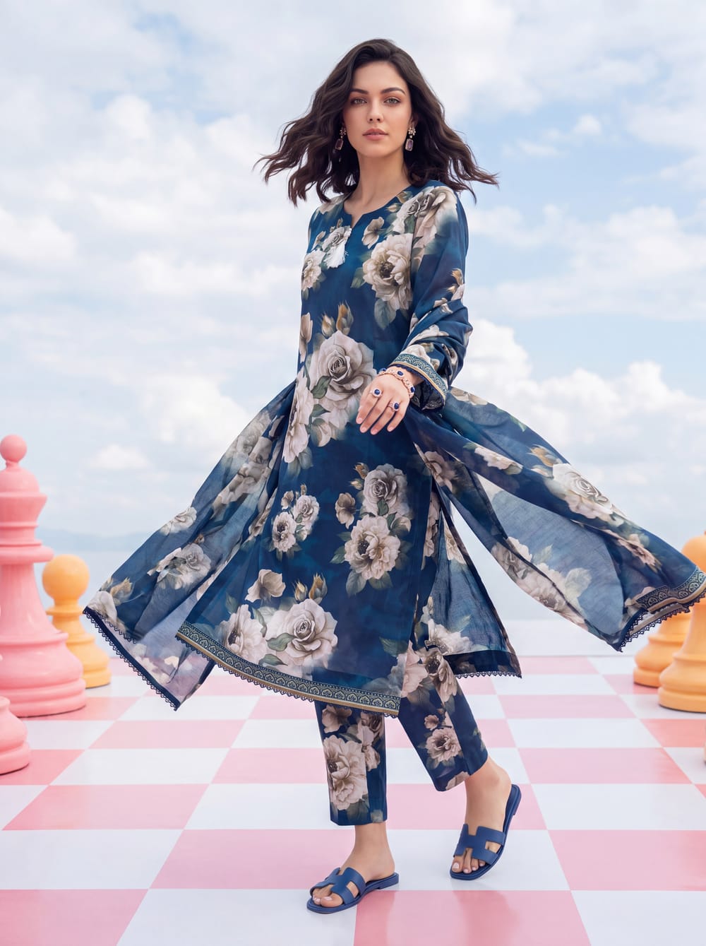 ELAYA Midsummer Premium Cambric Bold Print 2Pcs