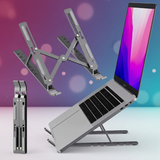 Speed X 18 Inch Biggest Height Heavy Duty Professional Laptop Stand Aluminium Alloy Creative Adjustable Folding Portable With Pouch Cover And 6 Angles Adjustable