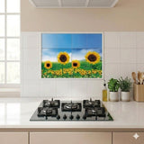 Kitchen Oil Proof Wall Sticker Heat Resistant Waterproof Self Adhesive Backsplash Cover for Kitchen Wall Protection